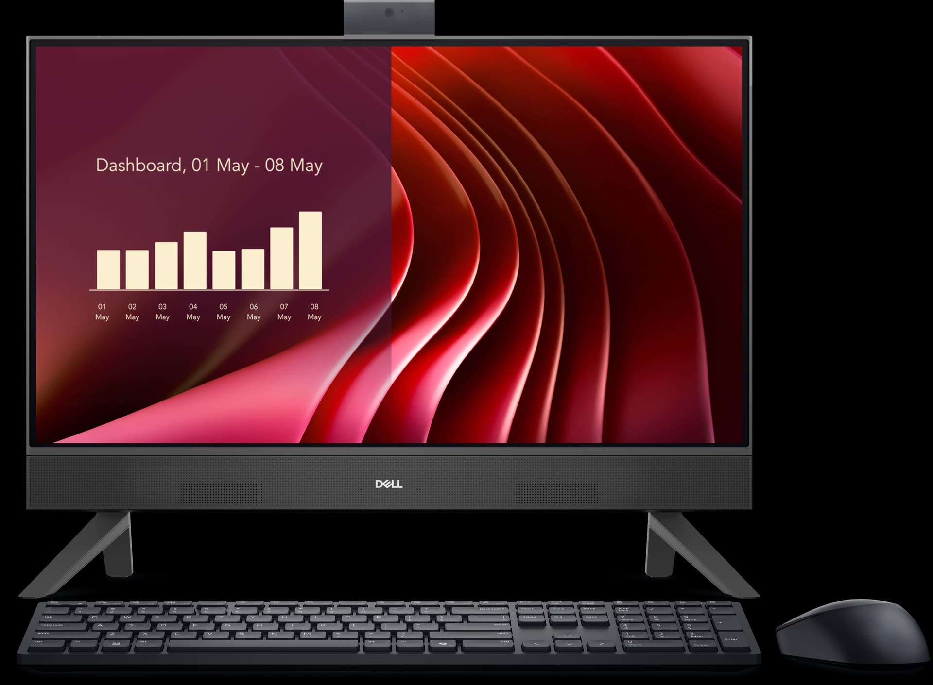 HP 23.8 ALL-IN-ONE DESKTOP (577D8AA) - 12TH GEN INTEL CORE i5-1235U, 8GB RAM, 512GB SSD, 23.8" NON-TOUCH, INTEL IRIS X GRAPHICS, WEBCAM, WI-FI, BLUETOOTH, WINDOWS 11 HOME