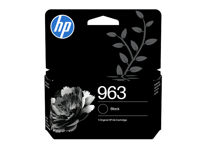HP 963 Black Original Ink Cartridge 3JA26AE - HP 963 Black Original Ink Cartridge, Compatible with HP 9013, HP 9023