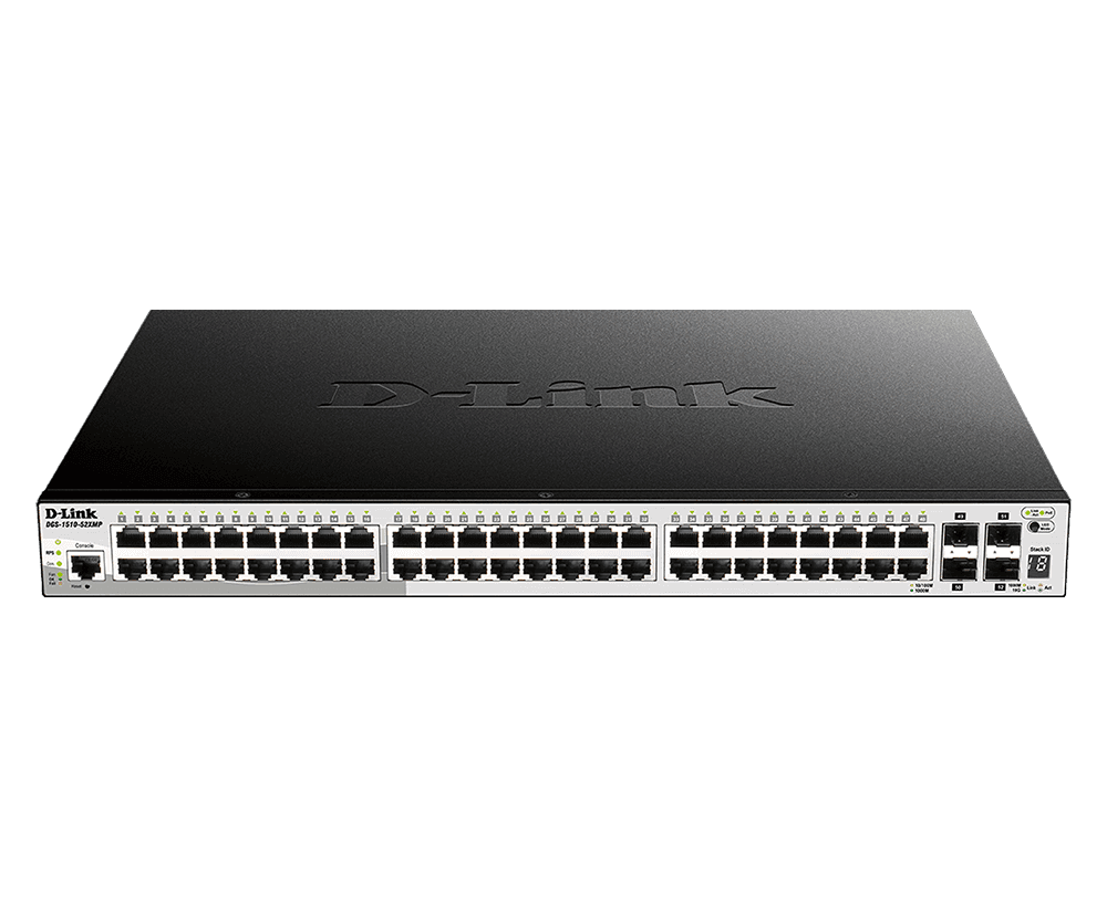 D-Link DGS-1510-52XMP - Brand New D-Link DGS-1510-52XMP 48-Port Smart Managed Gigabit PoE+ Switch