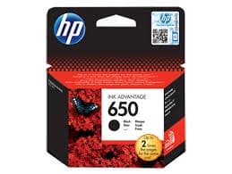 HP 650 Black Original Ink Advantage Cartridge CZ101AE - HP 650 Black Original Ink Advantage Cartridge, Compatible with HP printers