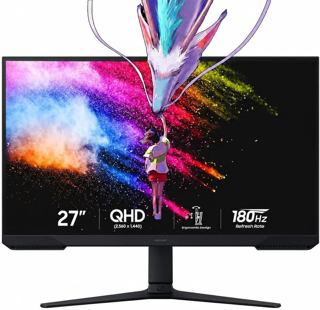 SAMSUNG 27 Odyssey G5 G50D QHD (2560x1440)Gaming Monitor IPS, 16:9, / GtG 1ms / 1 Display Port 1.2 Version, 1 HDMI 2Version,BLACK COLOR, HAS (HEIGHT ADJUSTABLE STAND)PIVOT STAND LS27DG502EMXUE - SAMSUNG 27 Odyssey G5 G50D QHD (2560x1440)Gaming Monitor IPS, 16:9, / GtG 1ms / 1 Display Port 1.2 Version, 1 HDMI 2Version,BLACK COLOR, HAS (HEIGHT ADJUSTABLE STAND)PIVOT STAND