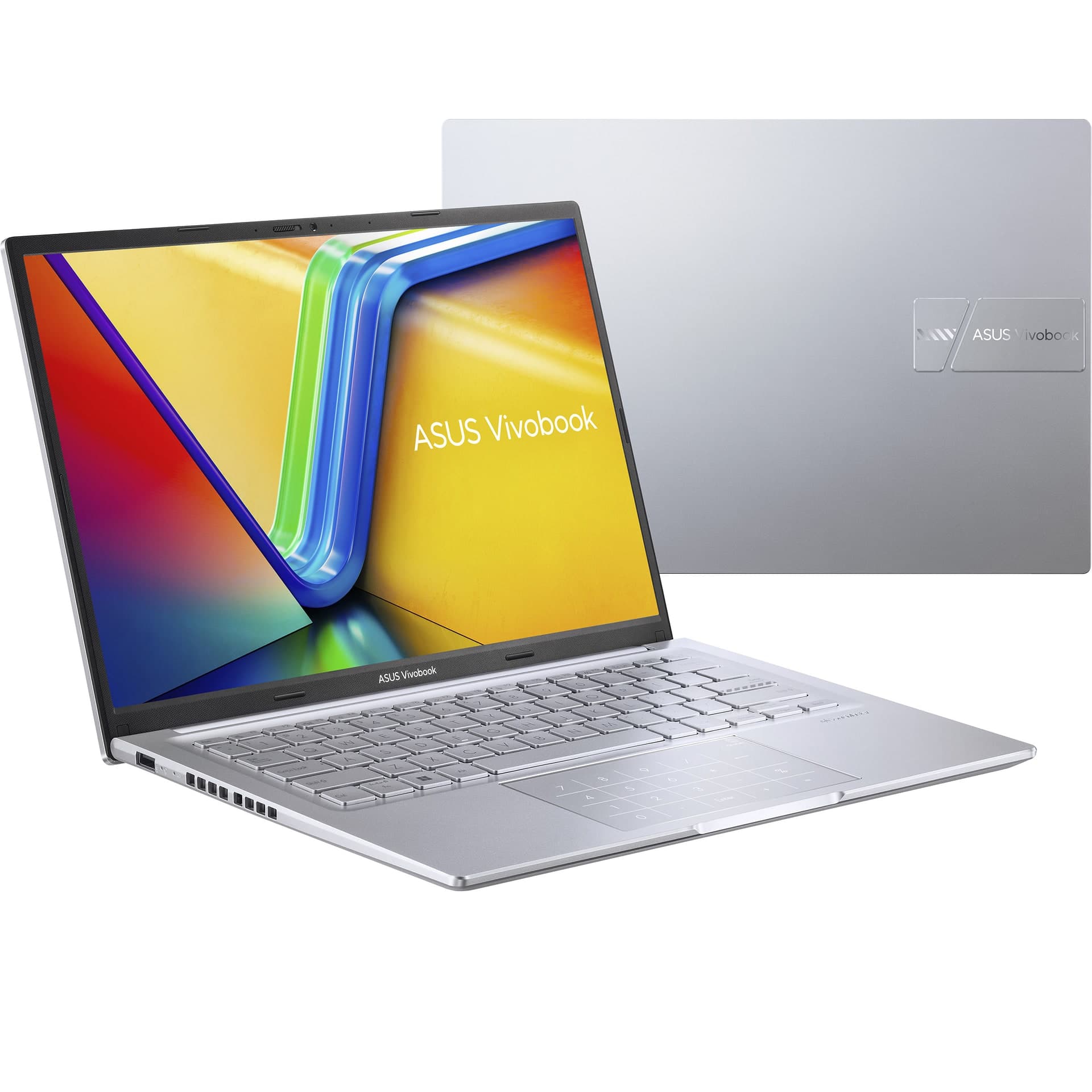 ASUS VIVOBOOK 14 INTEL CORE 5 -120U UP TO 5.0GHZ, 8GB RAM , 512 SSD RAM, 14.0 FHD , BACKLIT KEYBOARD , COOL SILVER COLOUR, FACTORY INSTALLED WIN 11 90NB13U2-M00J70, 1 YEAR CHANNEL WARRANTY