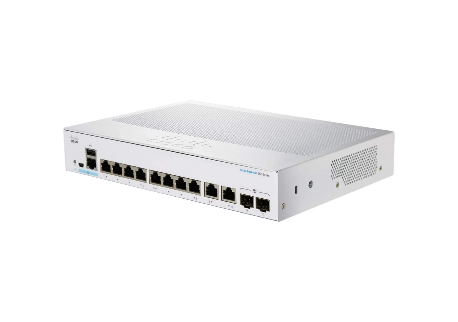 Cisco CBS250-8T-E-2G - 8-port Gigabit smart switch