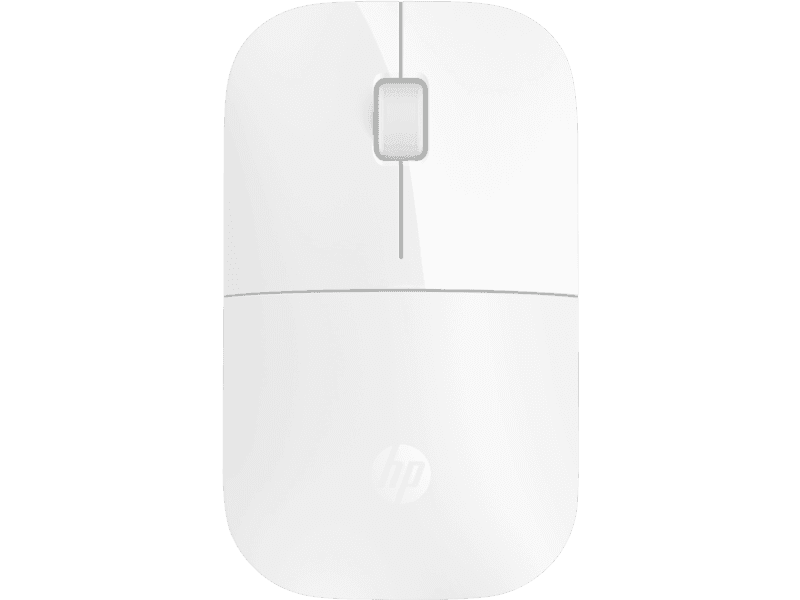 HP Z3700 Wireless Mouse - 2.4GHz WIRELESS CONNECTIVITY, USB NANO RECEIVER (STORES INSIDE MOUSE), BLUE LED OPTICAL SENSOR, UP TO 16 MONTHS BATTERY LIFE, PLUG & PLAY, WORKS ON MULTIPLE SURFACES, WHITE, 1-Year Warranty