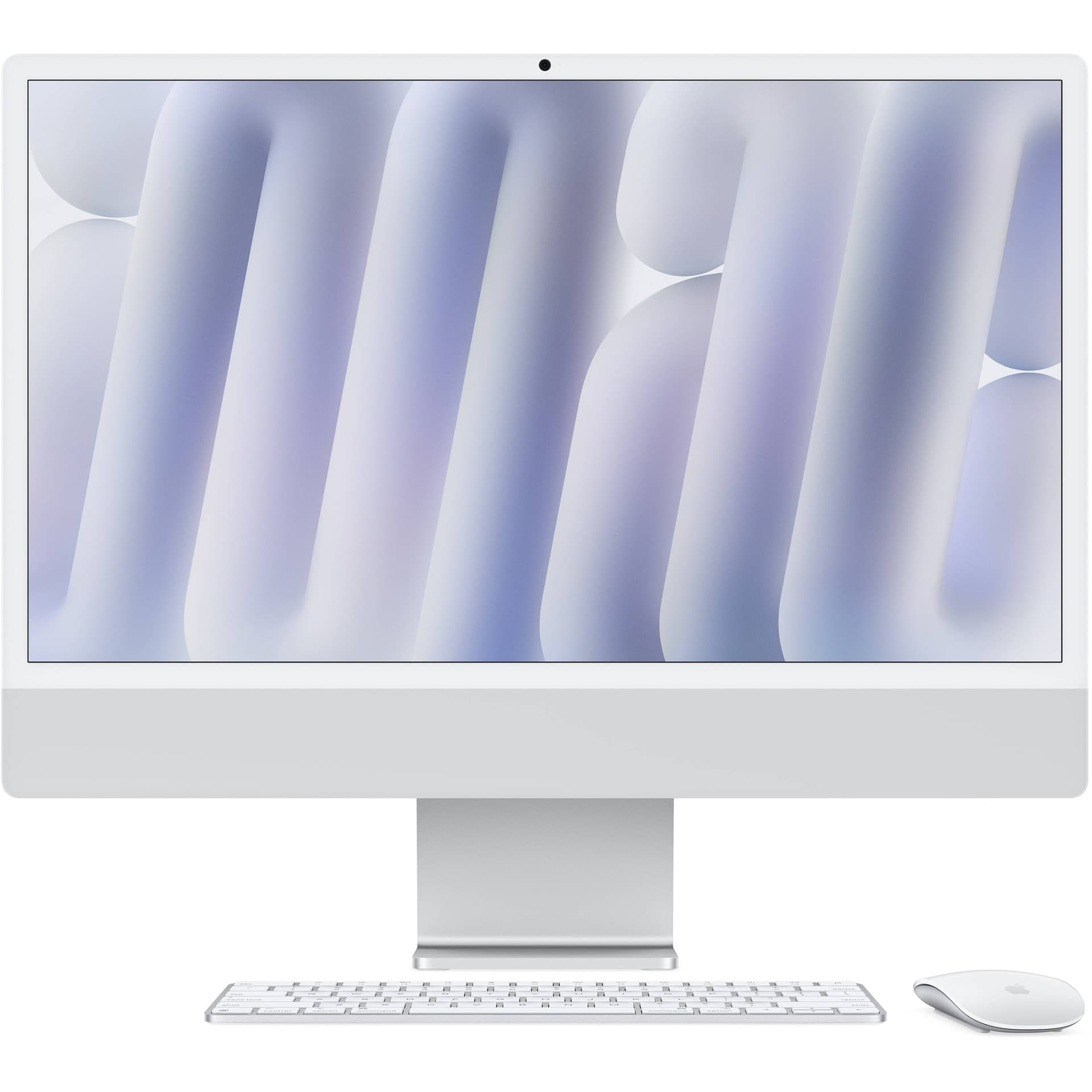 Apple IMAC 24" (MWUU3LL/A) - M4 CHIP, 10-CORE CPU, 10-CORE GPU, 16GB RAM, 256GB SSD, 24.4" 2025 RETINA DISPLAY, MAGIC KEYBOARD, MAGIC MOUSE, CAMERA, 1080P, BLUETOOTH, WEBCAM, MacOS 2024 EDITION, SILVER