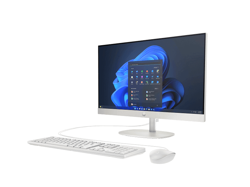 HP PRO ONE 240 G10 DESKTOP - INTEL COREI3-N300, 512SSD, 8GB RAM, 24 INCHES FHD, PN :B7OW2AT, WHITE COLOUR, 1 YEAR CHANNEL WARRANTY