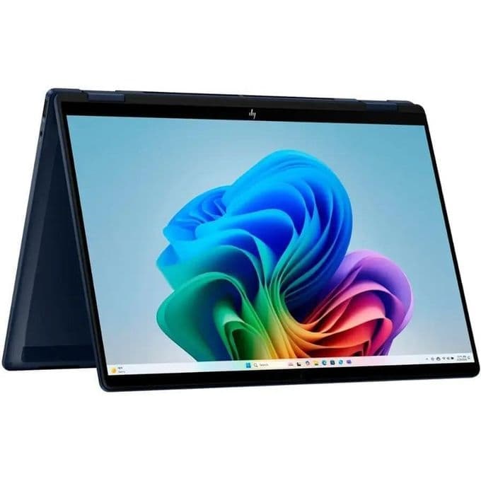 HP OMNIBOOK X FLIP 2-IN -1 AI 14-fm0003nia, AI PC X360 UTRA 5 -226V up to 4.5GHz, 512 SSD, 16GB RAM, 14" TOUCHSCREEN, BACKLIT KEYBOARD, ATMOSPHERIC BLUE COLOUR, WINDOWS 11 HOME, 1 Year Channel Warranty