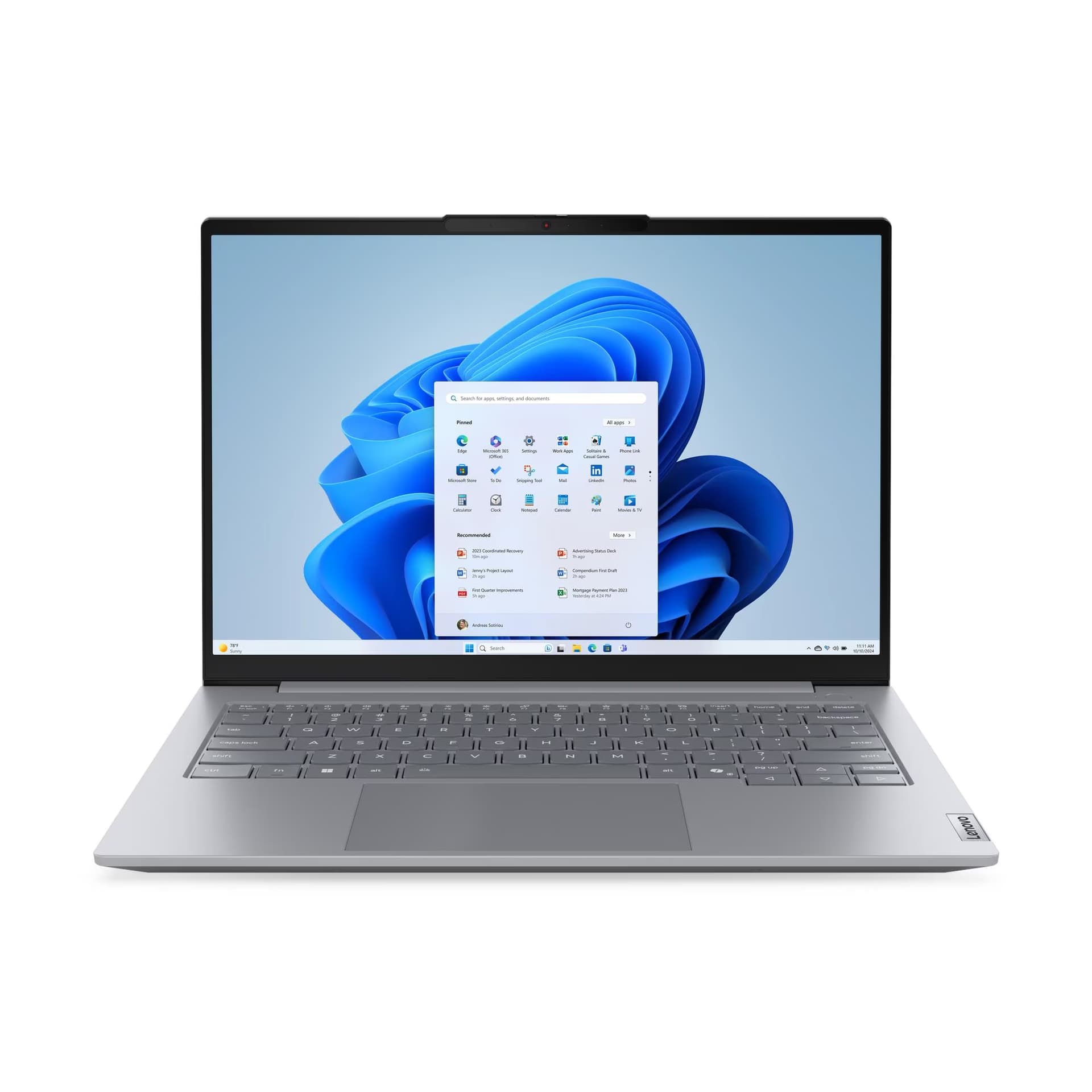 Lenovo ThinkBook 14 G8 IRL (21SG002EUE) - Intel Core 7 240H, 10C (6P + 4E) / 16T, P-core 2.5 / 5.2GHz, E-core 1.8 / 4.0GHz, 24MB, 16GB, 512GB SSD, Integrated Intel Graphics, 14 WUXGA, Backlit, English, Arctic Grey
