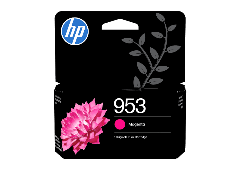 HP 953 Magenta Original Ink Cartridge F6U13AE - HP 953 Magenta Original Ink Cartridge, Compatible with HP 7740, HP 7720