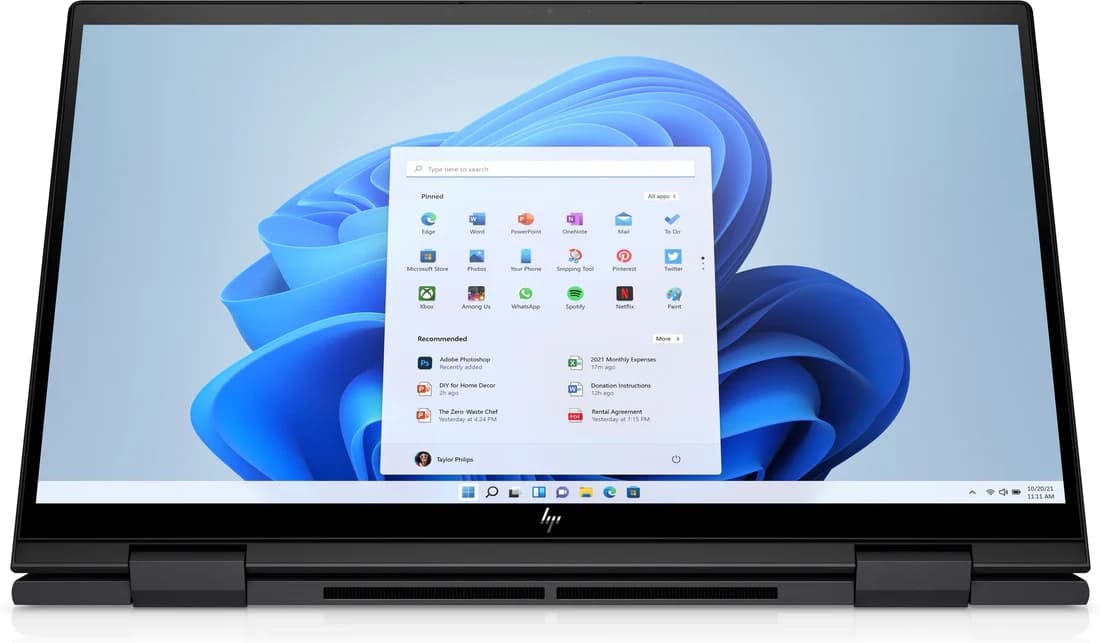 HP ENVY X360 15 EY0013DX CONVERTIBLE (66B44UA#ABA) - AMD RYZEN 5 5625U, 8GB RAM, 256GB SSD, 15.6" FHD TOUCHSCREEN, BACKLIT KEYBOARD, WEBCAM, WLAN, BLUETOOTH, NO OPTICAL DRIVE, WINDOWS 11 HOME