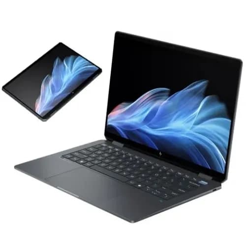 HP OMNIBOOK X 360 ULTRAFLIP 14-fh0013nia B49A9EA - Intel Core Ultra 7 256V Process,1TB SSD 16GB RAM Webcam, Wlan, Bluetooth, up to 4.8 GHz, backlit, 14’’ Touchscreen, Fingerprint, Blue color keyboard, Windows 11 Home