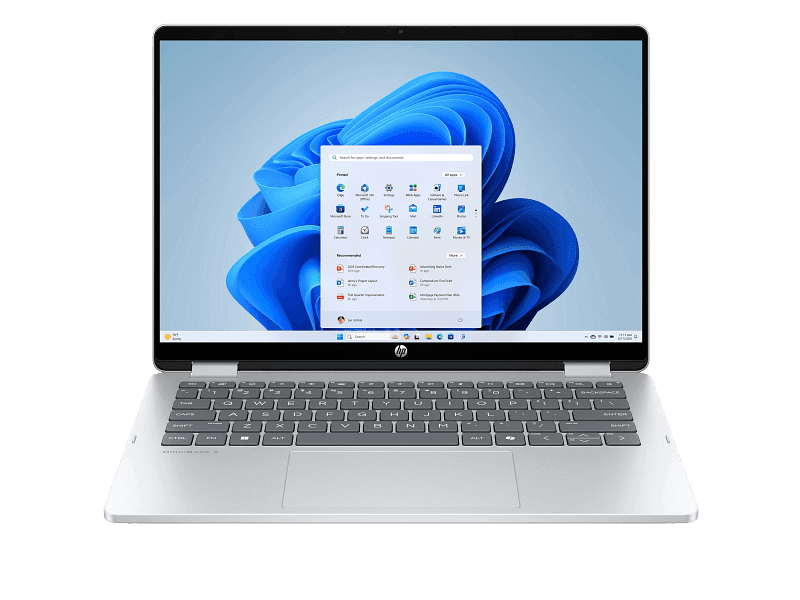 HP OMNIBOOK 5 LAPTOP AI PC 16-af1017nia - intel core utra 5 225u up to 4.8GHz, 512SSD, 16GB RAM, 16" BACKLIT KEYBOARD WITH NUMERIC KEYPAD, UP TO 13 HOURS BATTERY LIFE, GLACIER SILVER COLOUR, WINDOWS 11 HOME, 1 Year Channel Warranty