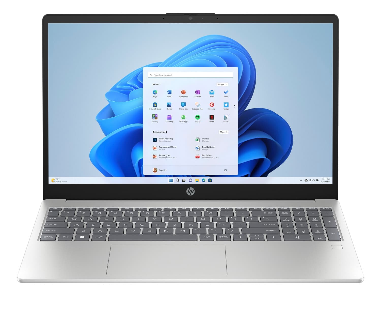 HP 15-FD0230WM Laptop - Intel Core i3-N305, 8GB RAM, 256GB SSD, Touchscreen, Windows 11