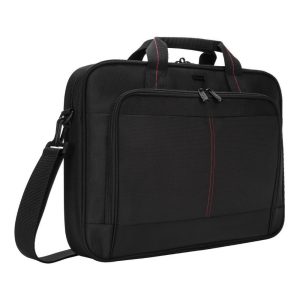 Targus Classic Slim Briefcase with Crossbody Shoulder Bag Design for the Business